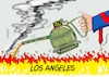Cartoon: Öl ins Feuer (small) by RABE tagged trrump,donald,präsident,usa,zoll,strafzoll,cartoon,karikatur,rabe,ralf,böhme,pressezeichnung,farbcartoon,tagescartoon,vatikan,büro,papst,franziskus,tod,sekretär,konklave,selbsternennung,kirche,bischof,la,los,angeles,unruhen,gewalt,straßenkampf,bürgerrechte,migrationspolitik,protest,öl,ölkanne,feuer,flamme,panzer
