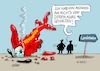 Cartoon: Reformkurs (small) by RABE tagged merz,kanzler,koalition,union,spd,klingbeil,cartoon,karikatur,pressezeichnung,farbcartoon,tagescartoon,db,bahn,frühling,frühjahr,frühjahrsputz,ice,zug,blumenkasten,blumenkästen,esc,songcontest,reform,reformpaket,reformkurs,umfrage,umfragewerte,absturz,feld,acker,landebahn