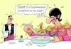 Cartoon: Ringo feiert (small) by RABE tagged beatles,drummer,ringo,starr,geburtstag,rabe,ralf,böhme,cartoon,karikatur,pressezeichnung,farbcartoon,tagescartoon,beat,pop,suppe,kellner,unterseeboot,yellow,submarine