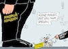 Cartoon: Spieltrieb (small) by RABE tagged merz,kanzler,koalition,union,spd,klingbeil,cartoon,karikatur,pressezeichnung,farbcartoon,tagescartoon,db,bahn,frühling,frühjahr,frühjahrsputz,ice,zug,blumenkasten,blumenkästen,esc,songcontest,kraftstoff,spritpreis,spritpreiskontrolle,tankstelle,autofahrer,kartell,kartellamt,überwachung,hund,hündchen,leine,spieler