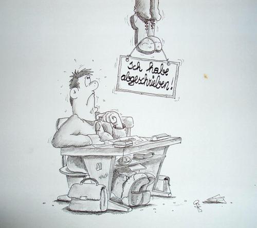 Cartoon: abgeschrieben (medium) by erix tagged lehrer