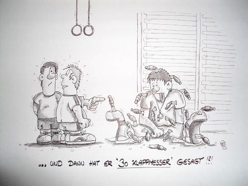 Cartoon: Klappmesser (medium) by erix tagged lehrer
