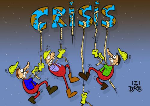 Cartoon: financial crise (medium) by izidro tagged crise,financial