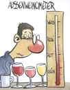 Cartoon: Aussenweinometer (small) by mele tagged wein,thermometer,alkohol