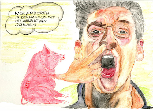 Cartoon: Özil und kein Ende (medium) by menschenskindergarten tagged nationalmannschaft,özil,fußball,dfb,rassismus,merkel,löw