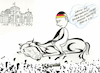 Cartoon: Bundestagswahlkampf-Tag (small) by menschenskindergarten tagged bundestagswahl