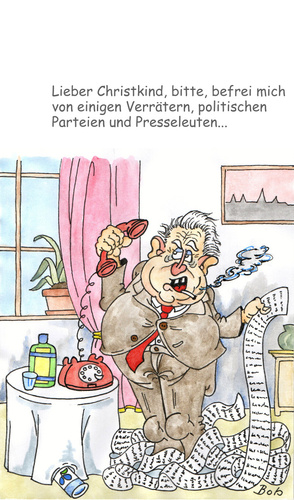 Cartoon: Präsident Zeman (medium) by Bobcz tagged politik,tschechien,zeman