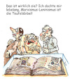 Cartoon: Teufelsbibel (small) by Bobcz tagged islam,bibel