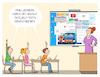 Cartoon: Digitalisierung Schule