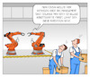 Cartoon: Hürden der Automatisierung (small) by Cloud Science tagged automatisierung,automation,industrie40,roboter,fabrik,zukunft,niedriglohn,technologie,robotik,digitalisierung,arbeit,kuka,investition