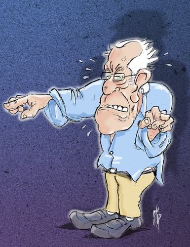 Cartoon: Bernie (medium) by stip tagged bernie,sanders,democrat,independent,usa,elections,bernie,sanders,democrat,independent,usa,elections