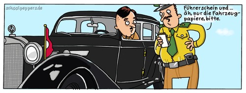Cartoon: Schoolpeppers 134 (medium) by Schoolpeppers tagged polizei,hitler