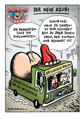 Cartoon: Schweinevogel Witz der Woche 054 (medium) by Schweinevogel tagged schweinevogel,lustig,witzig,witz,schwarwel,cartoon,azubi