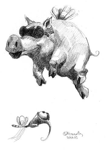 Cartoon: PIG (medium) by pencil tagged pig