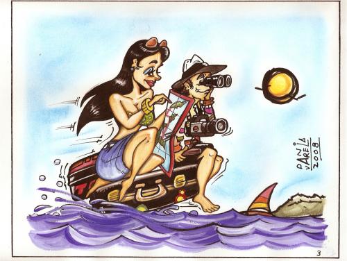 Cartoon: luna de miel (medium) by DANIEL EDUARDO VARELA tagged pareja