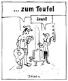 Cartoon: Zum Teufel ... (small) by joxol tagged kirche,himmel,hölle,aufzug,lift,liftboy,hotel,tourist