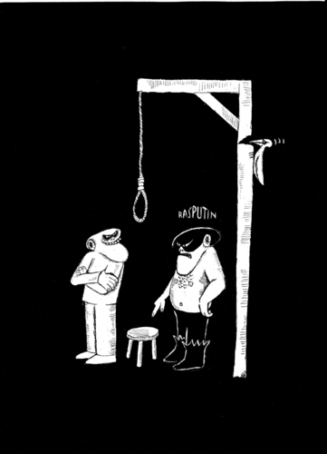 Cartoon: Die Hoffnung stirbt zuletzt (medium) by tiede tagged black,humor,schwarzer,galgen,henker,specht,hoffnung,hoffnung,henker,galgen,tod,sterben,todestrafe