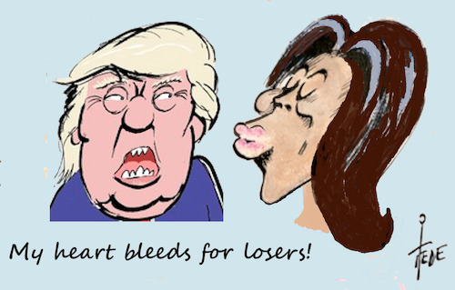 Cartoon: Michelle Obama (medium) by tiede tagged michelle,obama,trump,heart,loser,tiede,cartoon,karikatur,michelle,obama,trump,heart,loser,tiede,cartoon,karikatur