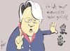 Cartoon: Annette Schavan (small) by tiede tagged annette,schavan,plagiat,dissertation,tiede,joachim,tiedemann,cartoon,karikatur