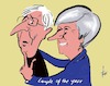 Cartoon: Couple of the year (small) by tiede tagged theresa,may,juncker,tiedemann,cartoon,karikatur
