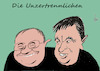 Cartoon: Die Unzertrennlichen (small) by tiede tagged armin,laschet,markus,söder,cdu,csu,kanzlerkandidatur