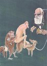 Cartoon: Evolution (small) by tiede tagged evolution,darwin,pavlov,dog,hund,pavlovsdog,konditionierung,conditioning,tiedemann,tiede