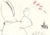Cartoon: Kamelle (small) by tiede tagged papst,berlin,kamelle,kondom