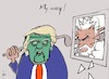 Cartoon: my way (small) by tiede tagged trump,soleimani,iran,frankenstein,tiede,cartoon,karikatur