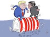 Cartoon: Pas de deux (small) by tiede tagged trump xi china handelskrieg zölle ballett tiede cartoon karikatur