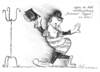 Cartoon: Vorübergehend (small) by tiede tagged guttenberg,doktortitel,moratorium,august,dummer