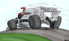 Cartoon: Schumacher with Mercedes F1 (small) by Omer Said tagged schumacher,f1,mercedes,michael,formula,schumi