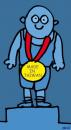 Cartoon: medalla (small) by devil tagged olimpics,sports