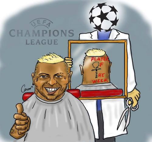 Cartoon: Quaresma (medium) by Caner Demircan tagged besiktas,turkey,q7,league,champions,portugal