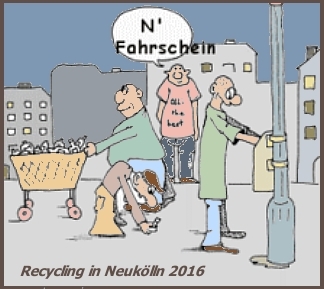 Cartoon: Recycling heute (medium) by michaskarikaturen tagged harz4,armut