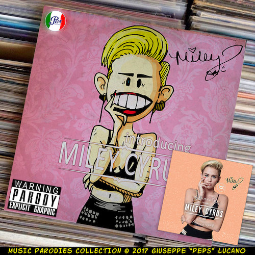 Cartoon: Miley Cyrus - Introducing Miley (medium) by Peps tagged miley,cyrus,introducing