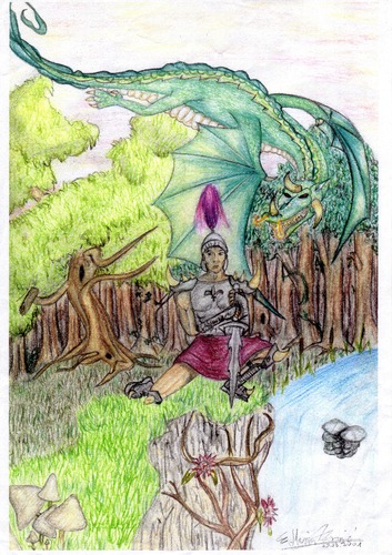Cartoon: dragon lord (medium) by airedi tagged dragon