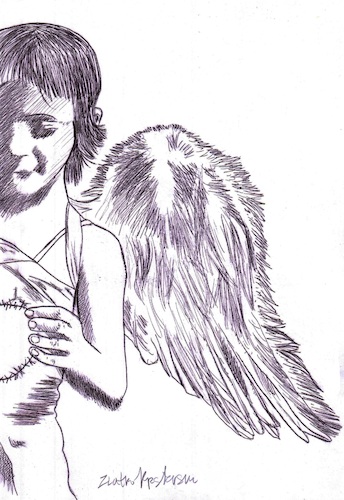 Cartoon: Angel (medium) by Zlatko Iv tagged peacemaker