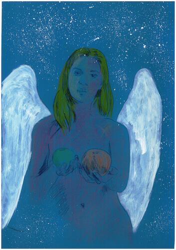 Cartoon: Erotic Apfel (medium) by Zlatko Iv tagged natur,hand,danke,fremde,kellner,engel,hunger,blitz,bible
