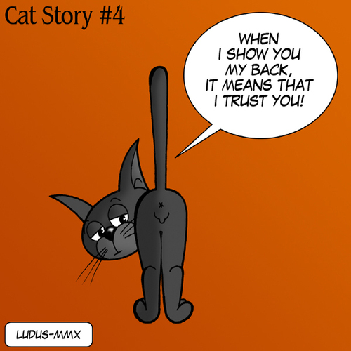 Cartoon: Cat Story 4 (medium) by Ludus tagged cat,cats
