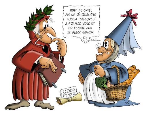 Cartoon: Dante (medium) by Ludus tagged dante