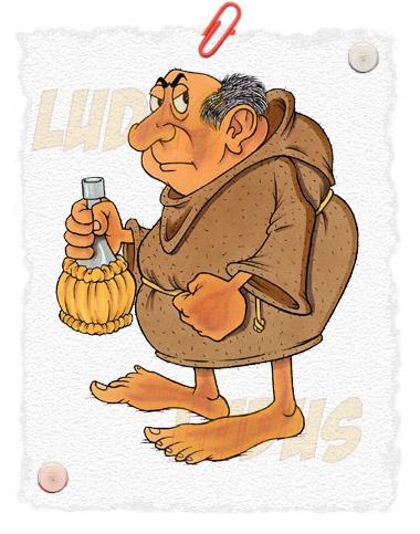 Cartoon: Frate Tuck (medium) by Ludus tagged robin,hood