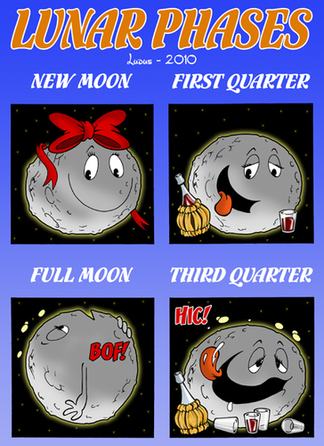 Cartoon: Luna phases (medium) by Ludus tagged moon