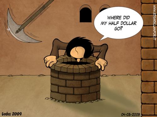 Cartoon: The Pit and the Pendulum (medium) by Ludus tagged poe,the