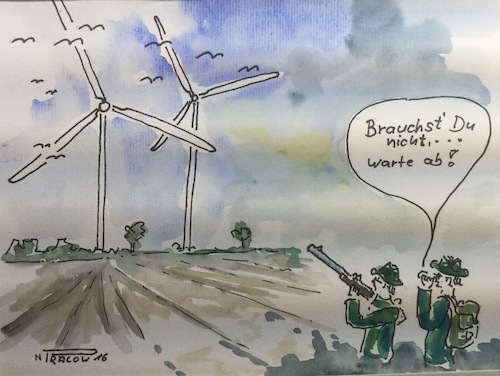 Cartoon: Windkraftanlagen (medium) by Pralow tagged energiewende,windkraftanlagen,akzeptanz,windkraftgrgner,gegenwind,schleswig,holstein,windvorrangflächen,abstandsregelung,stromerzeugung,erneuerbare,energien,alternative,eeg,sektorenkopplung,energiewende,windkraftanlagen,akzeptanz,windkraftgrgner,gegenwind,schleswig,holstein,windvorrangflächen,abstandsregelung,stromerzeugung,erneuerbare,energien,alternative,eeg,sektorenkopplung