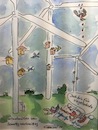 Cartoon: Sonntagnachmittag (small) by Pralow tagged naturschutz,vogelschlag,vogelzugrouten,abstandsregelung,höhenbegrenzung,windvorrangflächen