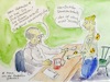 Cartoon: Strahlenschutz (small) by Pralow tagged strahlenschutz,10,microsievert,gesundheit,krebs,strahlenschutzverordnung,akw,rückbau