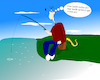 Cartoon: Angeln (small) by Jochen N tagged schlange,giftschlange,angel,angeln,angler,gefahr,gefährlich,see,fluss,teich,ärger,frust,wut,hass,böse