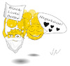 Cartoon: Corona Demo (small) by Jochen N tagged rassismus,george,floyd,negerküsse,schwarze,protest,black,lives,matter,herz,bart,vollbart,ansteckung,corona,covid,19,pandemie,coronakrise