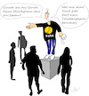 Cartoon: Corona Rede (small) by Jochen N tagged jens,spahn,wichtigtuer,hand,hände,waschen,toilettenpapier,klopapier,hamsterkäufe,virus,covid,19,ausgangssperre,gesund,krank,fake,maik