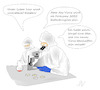 Cartoon: Coronavirus (small) by Jochen N tagged biowaffe,untersuchung,erreger,aggressiv,wirkung,petrischale,forschung,labor,wissenschaft,mikroskop,corona,pandemie,covid,19,virus,viren